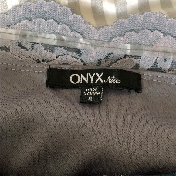 Gray Ombré Lace Dress Size 4 - Picture 2 of 7